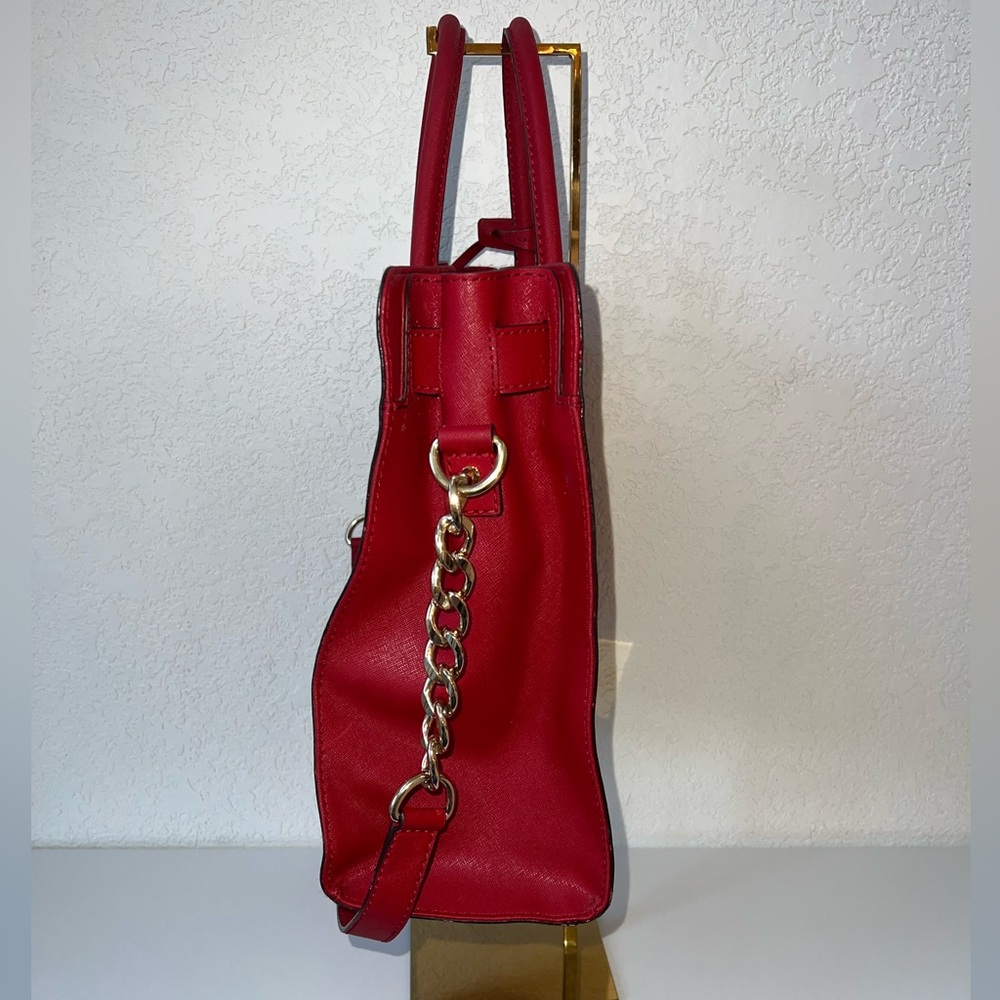 🌶️Michael Kors Hamilton Saffiano Leather Large Tote Shoulder Bag - Picture 7 of 13